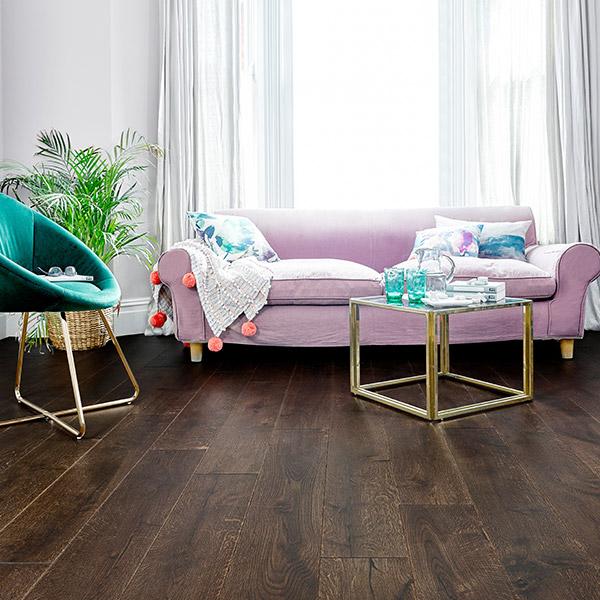 Home Choice Engineered European Rustic Oak Flooring 14mm x 180mm Marsala Brushed Matt Lacquered