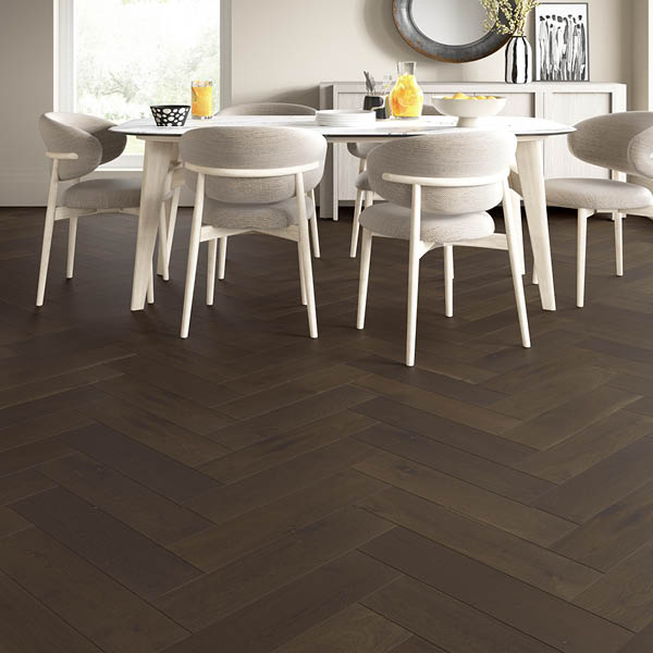 Home Choice Engineered European Rustic Oak Herringbone Flooring 14mm x 150mm Truffle Matt Lacquered